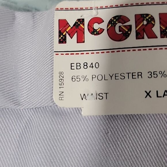 MCGREGOR Vintage Single Stitch size XL Mens Light Gray Elastic Back Blend Shorts - Picture 6 of 8